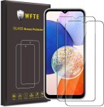 WFTE Tempered Glass Screen Protector for Samsung Galaxy A14 (Pack of 2)