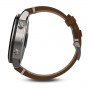 Garmin Fenix Chronos With Vintage Style Leather Watch band (010-01957-00)