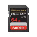SanDisk Extreme Pro SDXC 64GB 200/90 MB/s UHS-I U3 (SDSDXXU-064G-GN4IN)