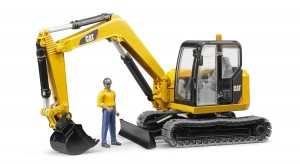 Bruder Cat Mini Excavator with Worker (02466)