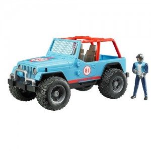 Bruder Jeep Cross Country Racer Blue With Driver (02541)