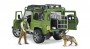 Bruder Land Rover Defender with forest ranger and dog (02587)