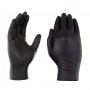 Binis Practic Super Plus 10 Black disposable nitrile exam gloves, size large