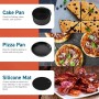 Cosori Air Fryer 6 Piece Accessory Set for 5.5L Fryers Baking Mould, Pizza Pan, Grill Grate, Steaming Rack, Silicone Mat, Muffin Mould