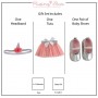 Rising Star Baby Girls Headband, Shoe and Tutu Gift Box Set, 0-12 Months (GNX88568AZ2)