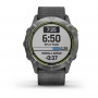 Garmin Enduro GPS Watch - Steel with Gray UltraFit Nylon Strap (010-02408-00)